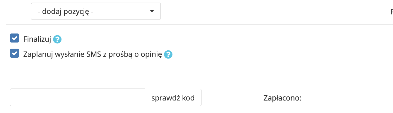 Opinia wyślij SMS